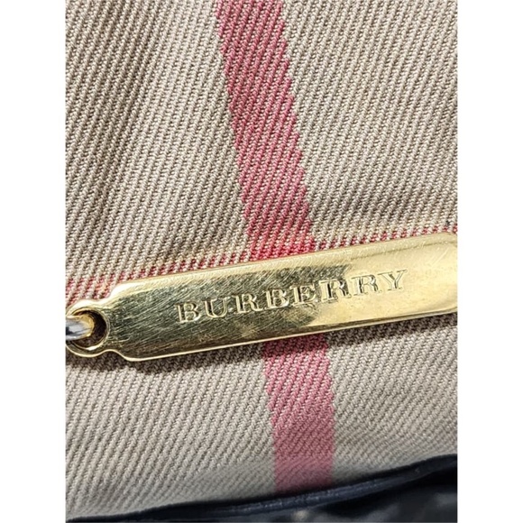 Authentic Burberry Bridle House Check Salisbury Tote Bag Beige/Black - Picture 16 of 16